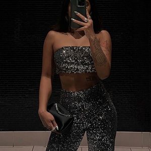 Showpo - Sequins set (Top + Bottom)